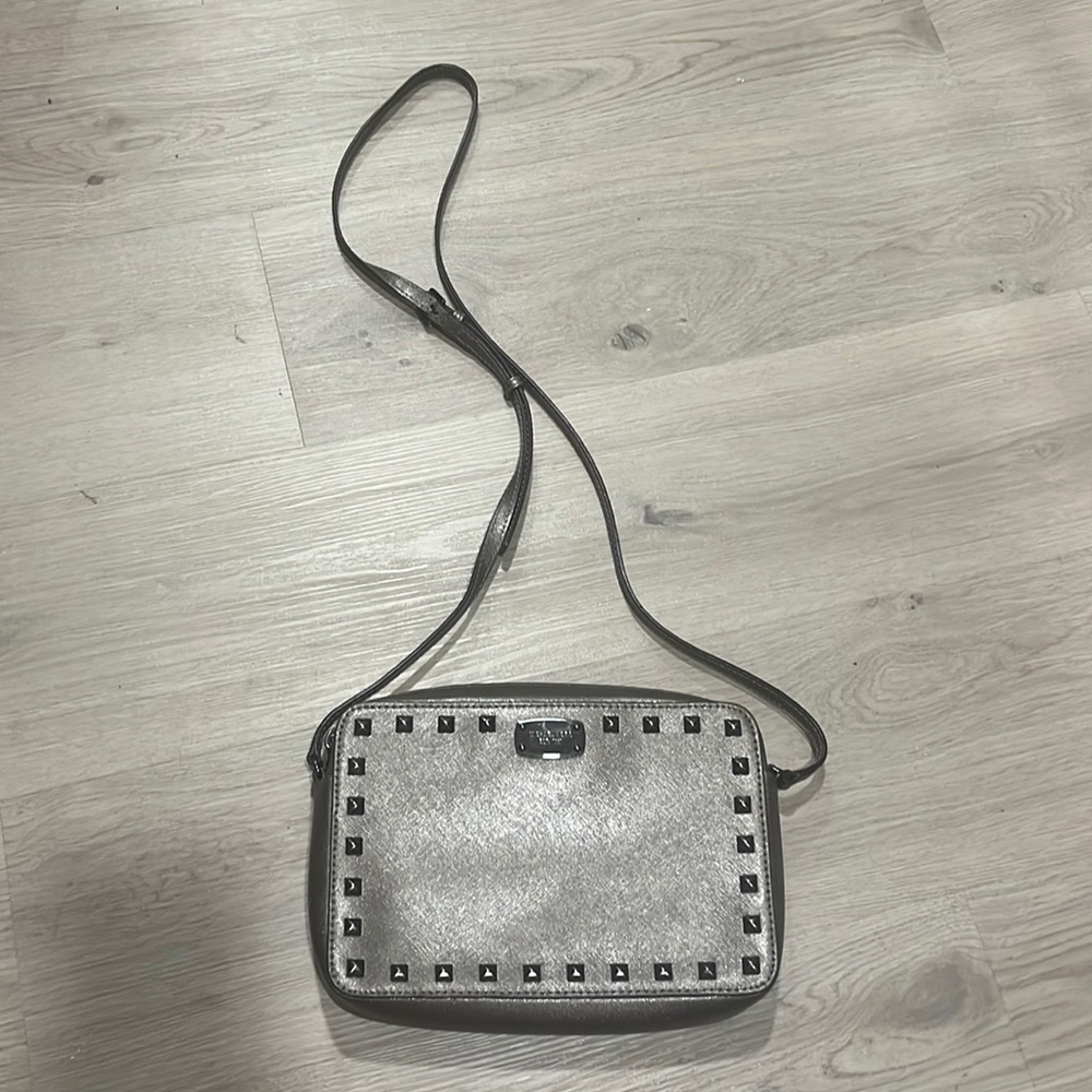 Michale Kors Grey Studded Bag
